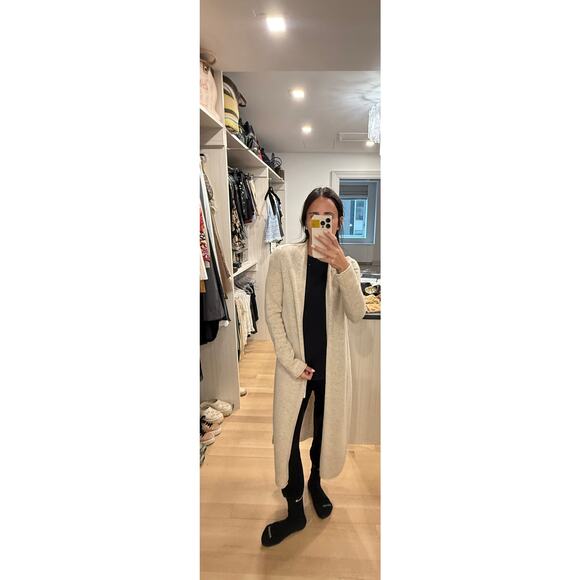 Maison de Papillion 100% Cashmere Beige Long Cardigan	XS - Picture 10 of 11